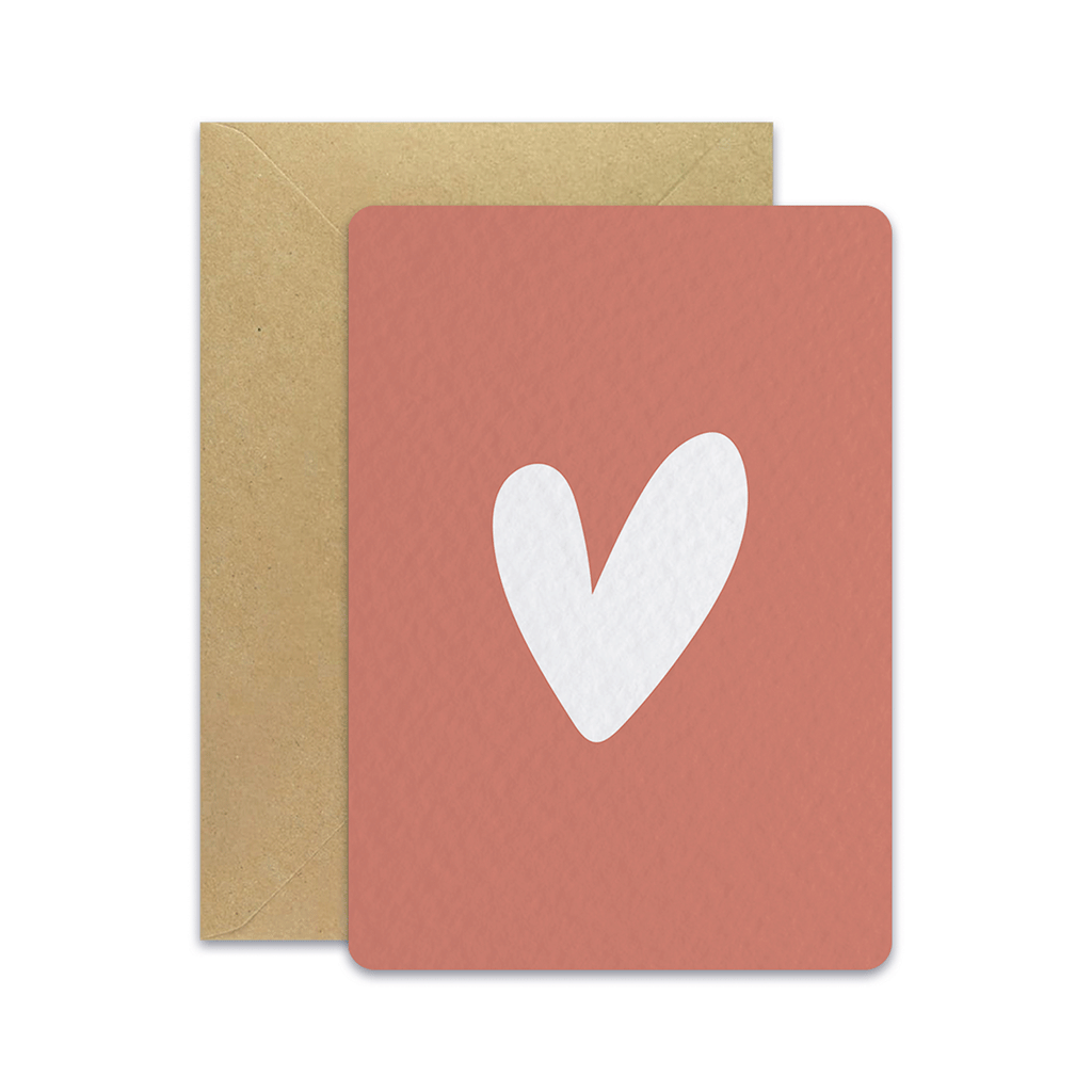 maison-joliette-c-ur-rose-postkarte-mit-kraft-umschlag image 1