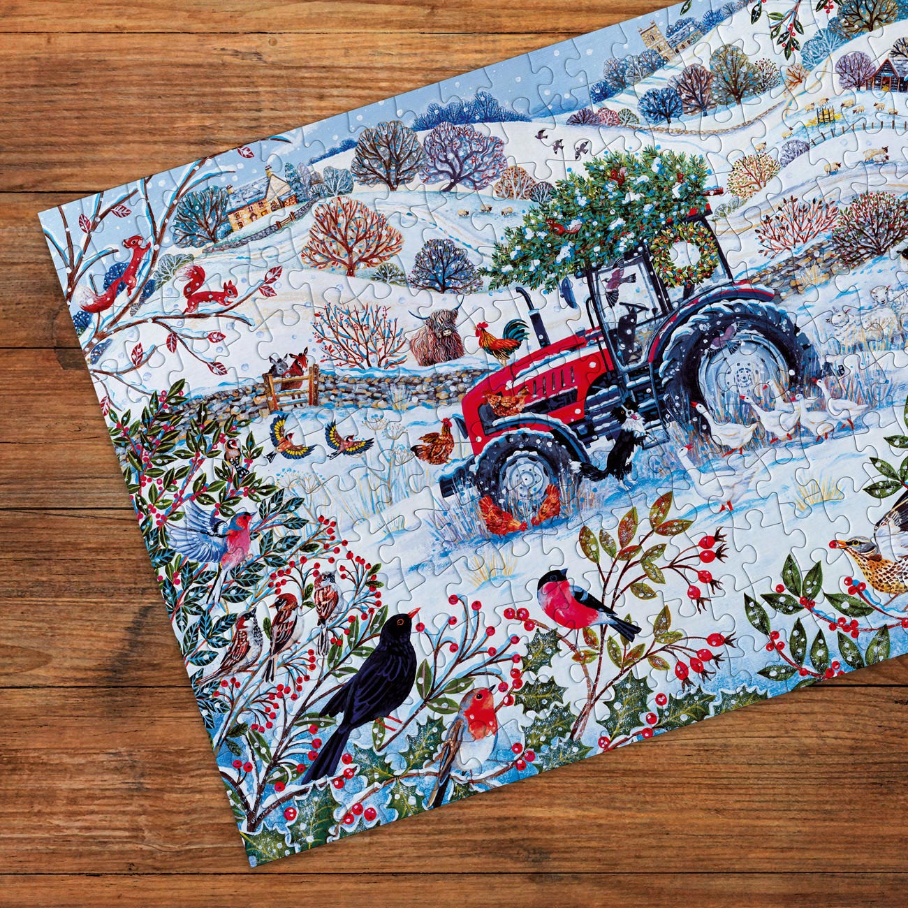 gibsons-festive-farm-250-xl-teile-puzzle-weihnachten image 3