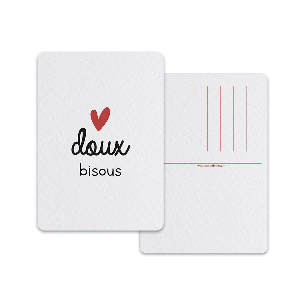 maison-joliette-doux-bisous-postkarte-10-5x14-8-cm-liebe-kraft image 2