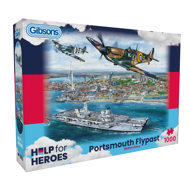 gibsons-portsmouth-flypast-1000-teile-puzzle-spitfire image 1