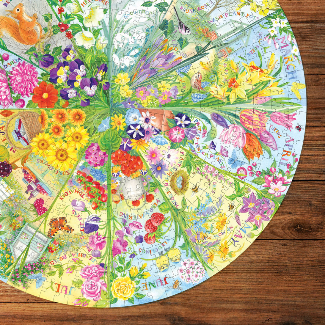 gibsons-a-year-in-the-garden-puzzle-rund-500-teile image 8