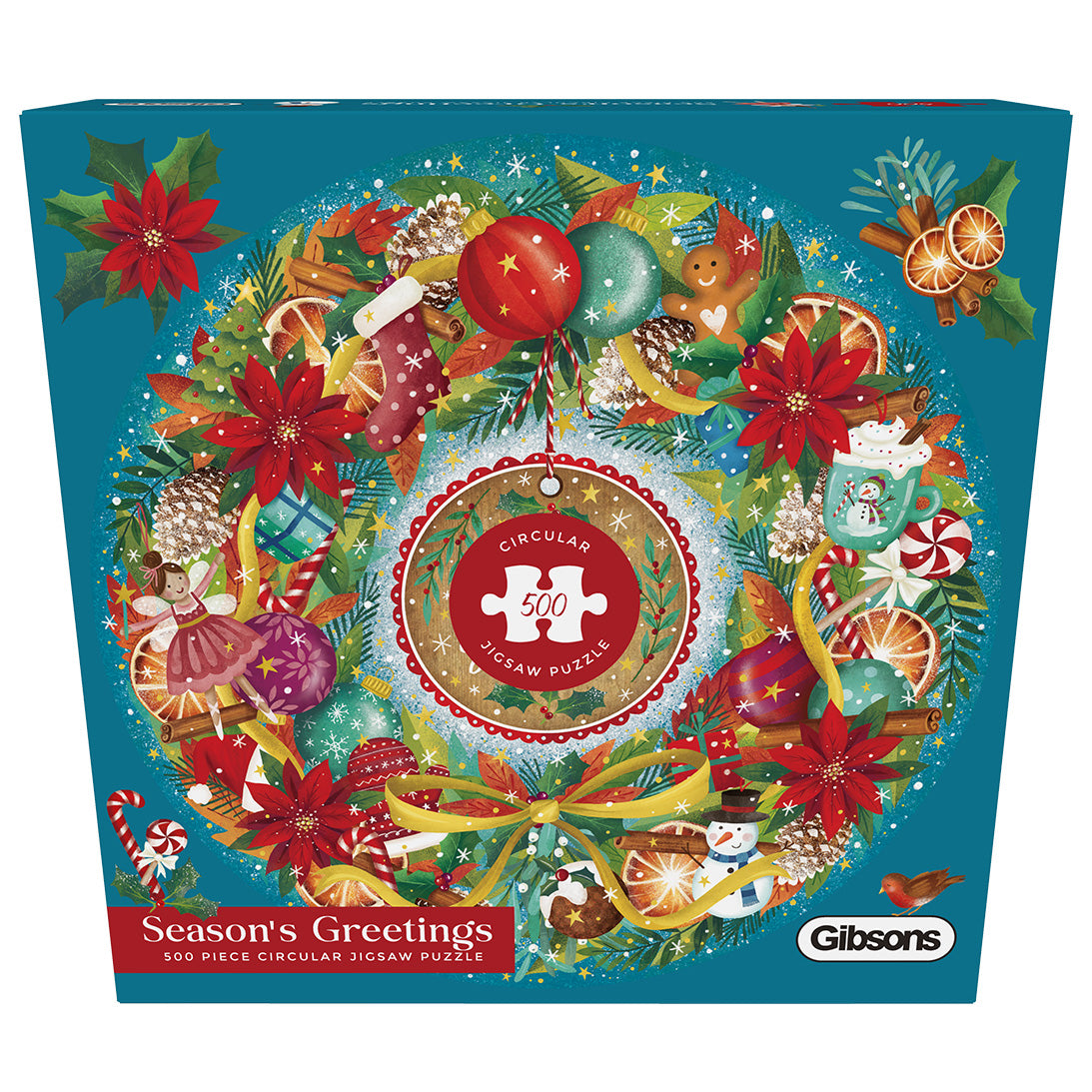 gibsons-seasons-greetings-puzzle-500-teile-rund-weihnachten image 7