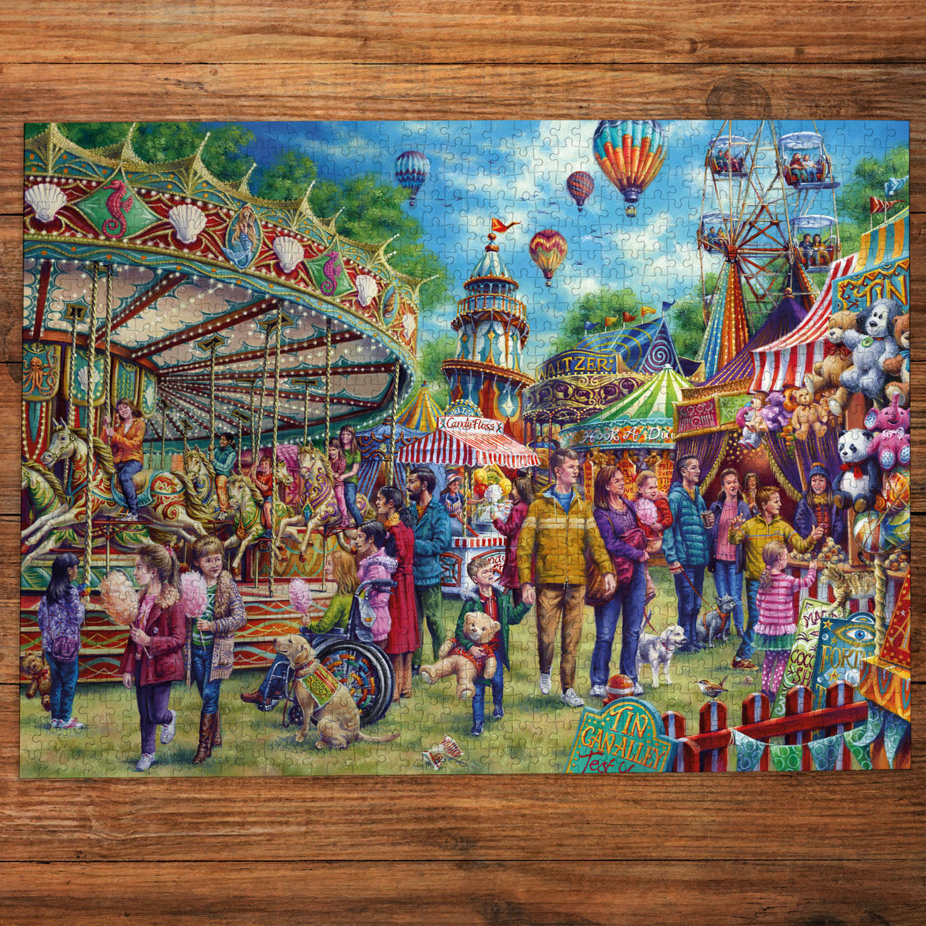 gibsons-fun-at-the-fair-puzzle-1000-teile-jahrmarkt image 2
