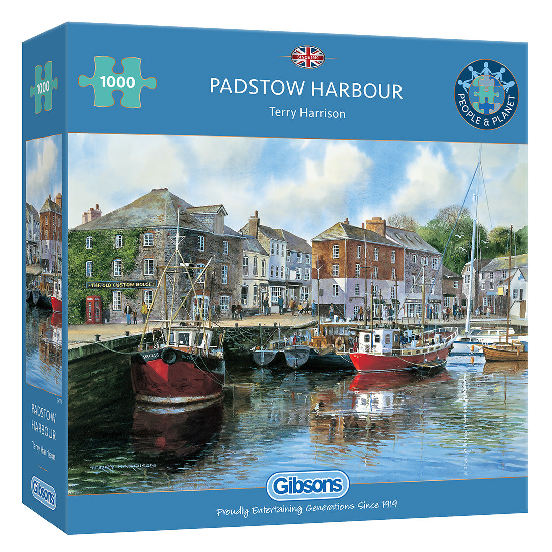 gibsons-padstow-harbour-1000-teile-puzzle-hafen-boote image 1