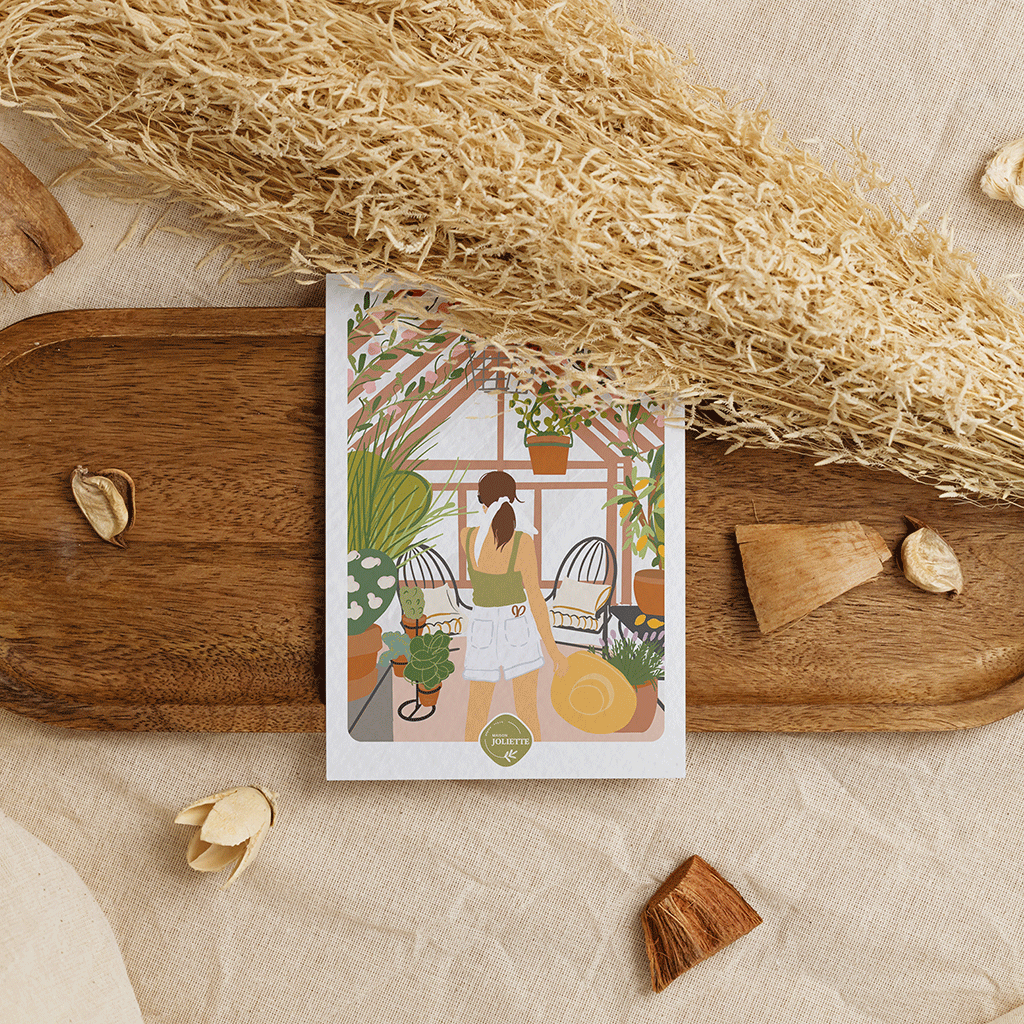 maison-joliette-un-dimanche-postkarte-mit-kraft-umschlag image 8