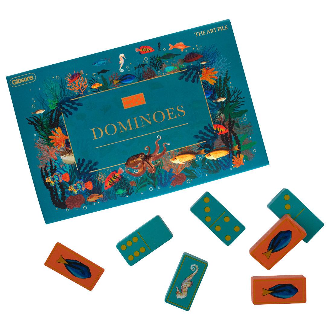 gibsons-the-art-file-dominoes-domino-spiel-28-steine image 6