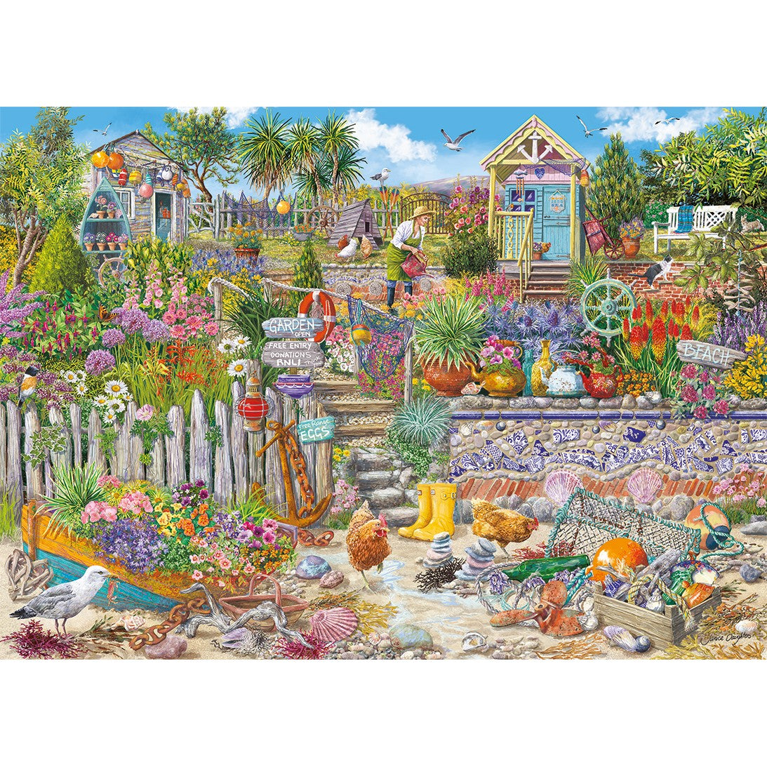 gibsons-beachcombers-garden-puzzle-1000-teile-garten image 6