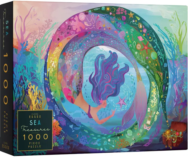 elena-essex-sea-treasures-puzzle-1000-teile-meerjungfrau-70-cm image 1