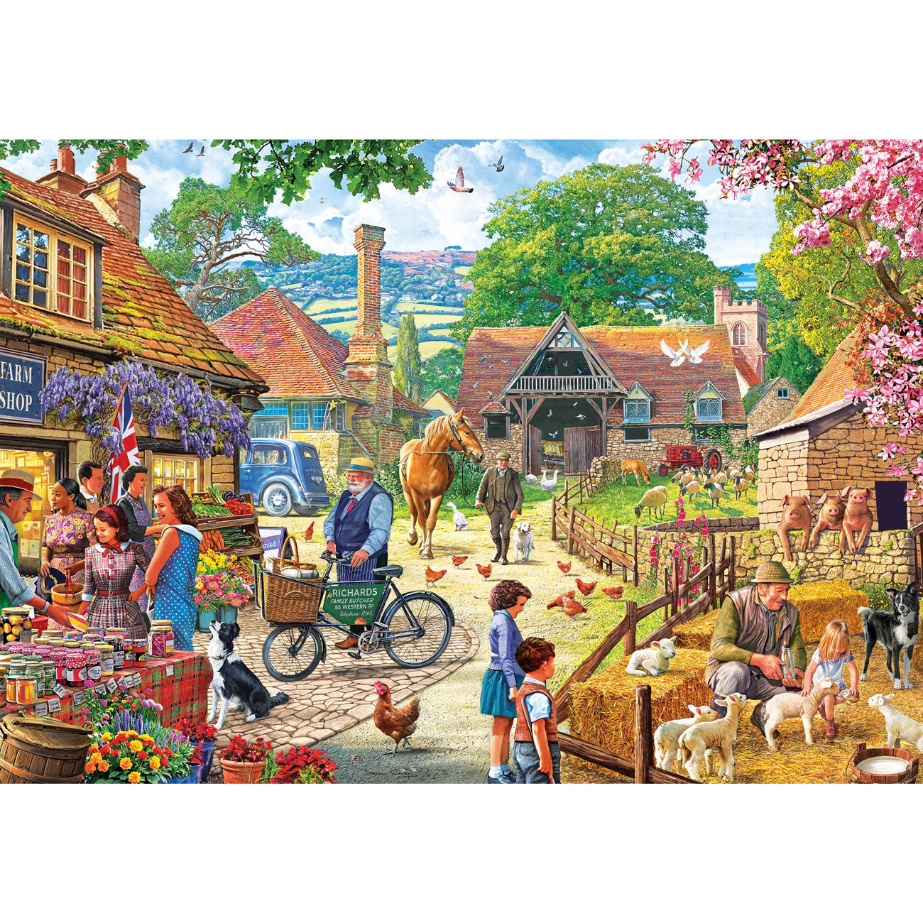 gibsons-the-farm-shop-puzzle-100-xxl-teile-bauernhof image 8