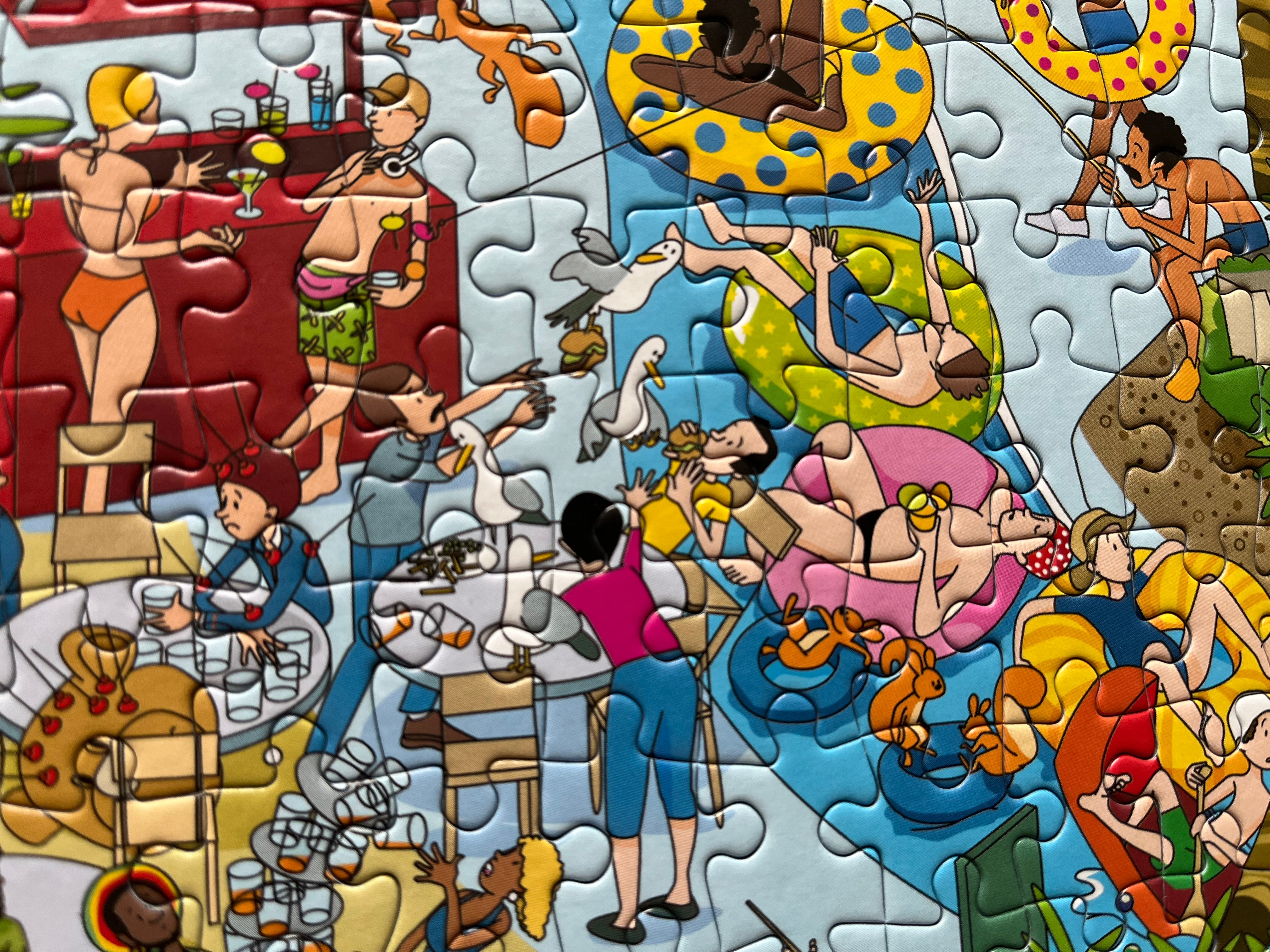 gibsons-trouble-in-paradise-puzzle-1000-teile-cartoon image 2