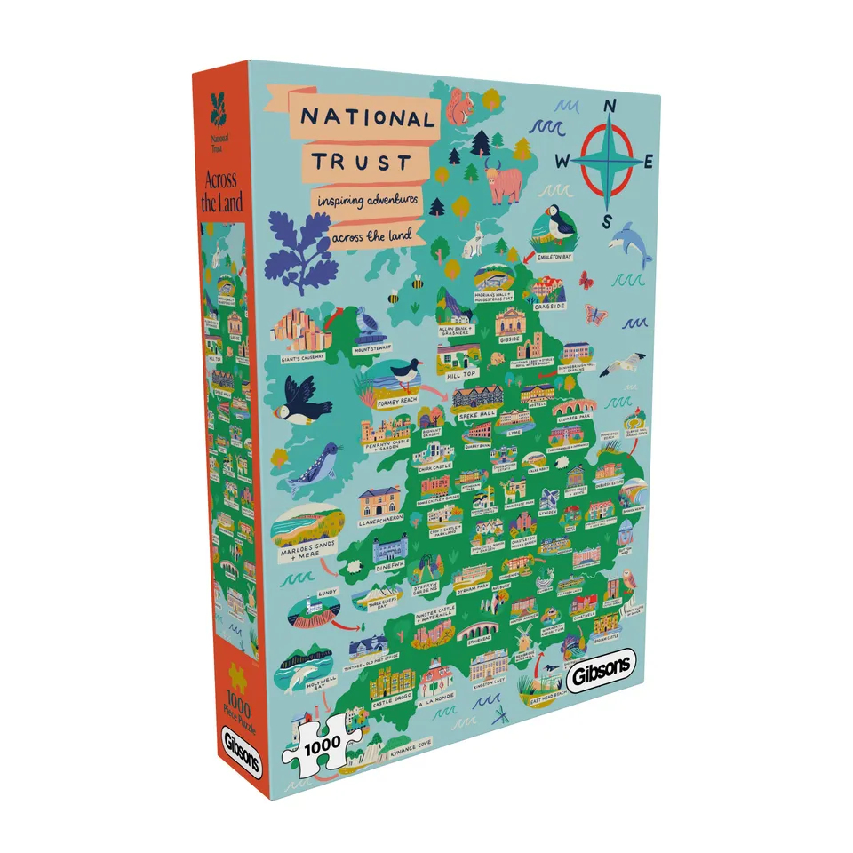 gibsons-national-trust-across-the-land-puzzle-1000-teile-karte image 1