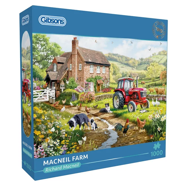 gibsons-macneil-farm-1000-teile-puzzle-bauernhof-tiere image 1