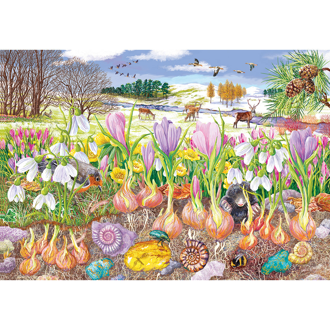gibsons-roots-and-shoots-puzzle-4x500-garten image 2