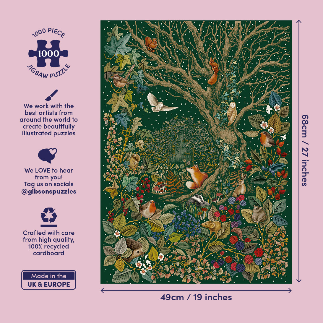 gibsons-secret-garden-puzzle-1000-teile-nachtgarten image 4