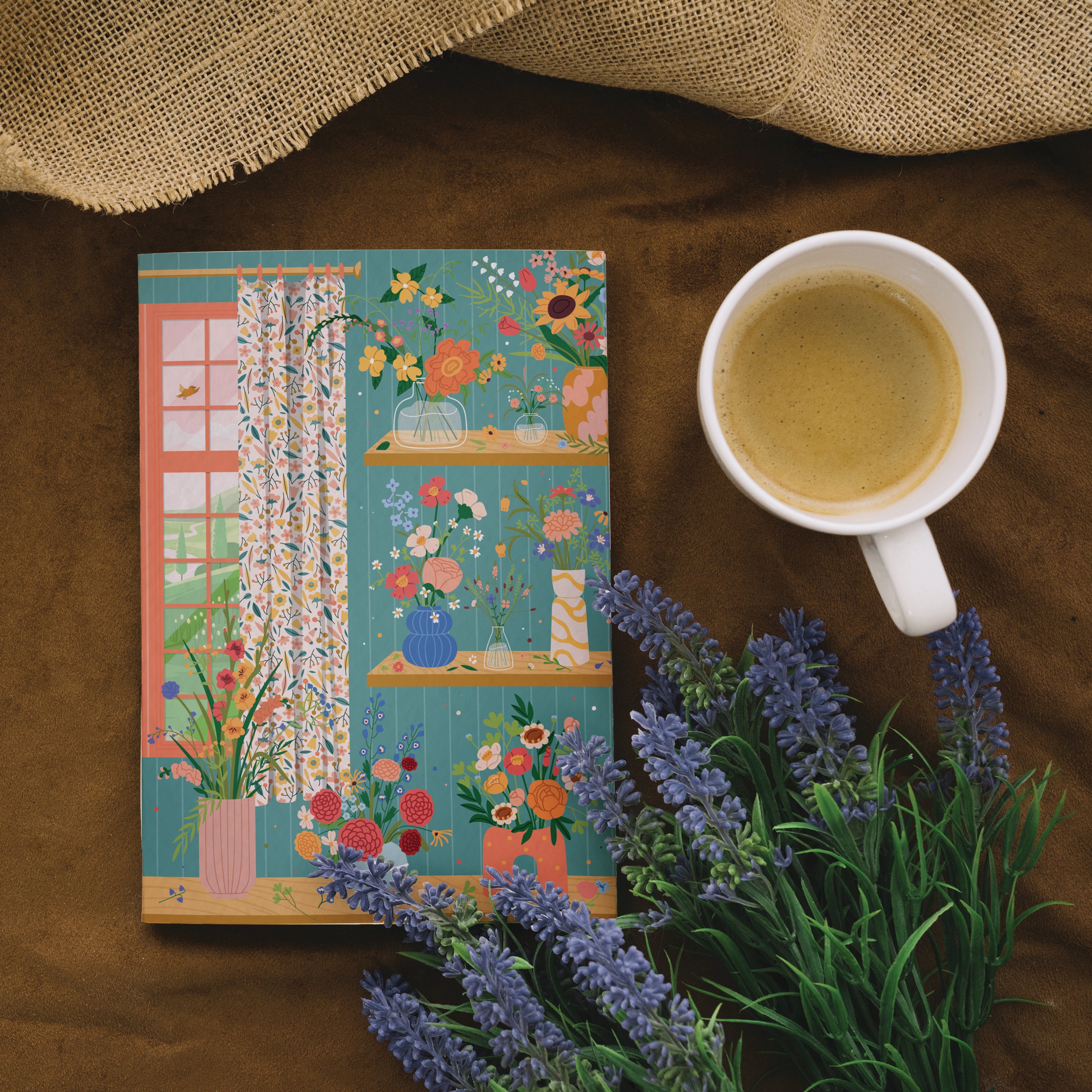 maison-joliette-petit-carnet-a6-flower-addict-notizbuch-liniert image 8