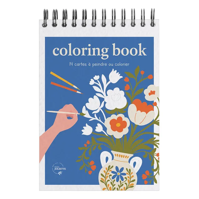 maison-joliette-bloom-a6-malbuch-14-blumenmotive-300g image 1