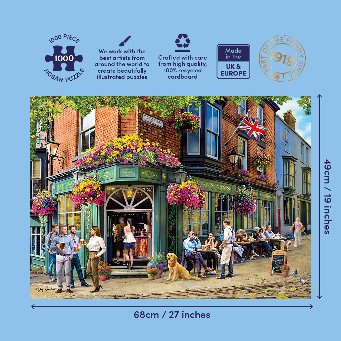 gibsons-the-king-s-arms-puzzle-1000-teile-pub-london-motiv image 4