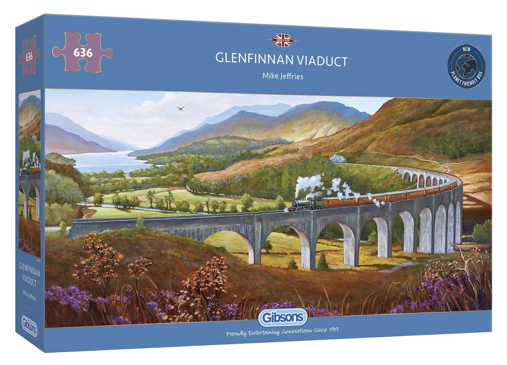 gibsons-glenfinnan-viaduct-636-teile-panorama-puzzle-zug image 3