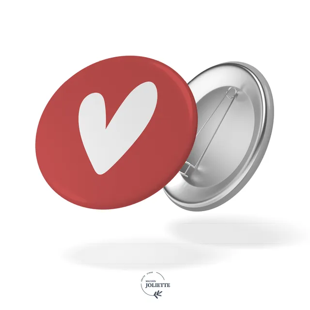 maison-joliette-love-button-rotes-herz-32-mm-matt image 1