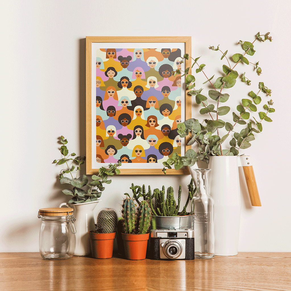 maison-joliette-multitude-poster-a4-bunte-frauen image 2