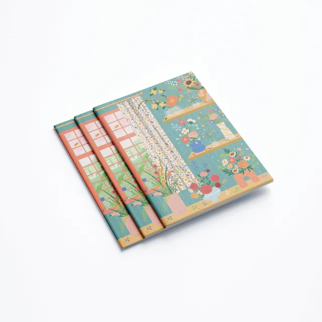 maison-joliette-petit-carnet-a6-flower-addict-notizbuch-liniert image 1