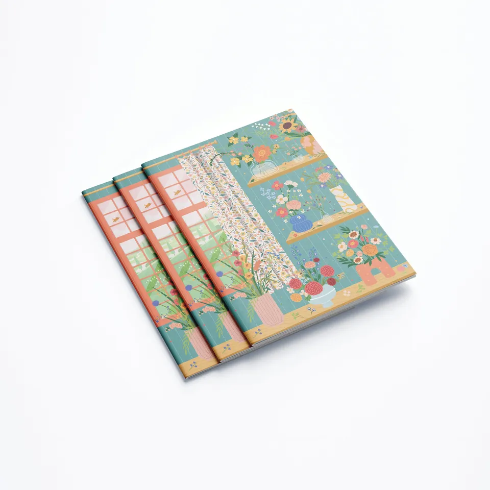 maison-joliette-petit-carnet-a6-flower-addict-notizbuch-liniert image 1