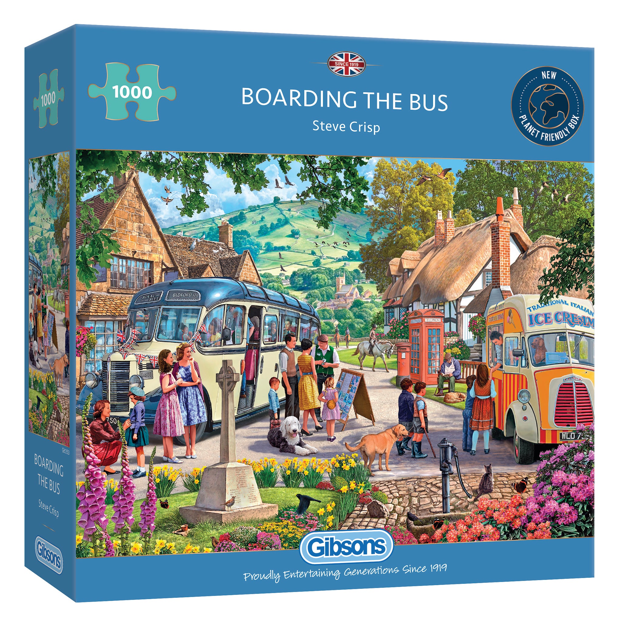 gibsons-boarding-the-bus-puzzle-1000-teile-sommer image 1