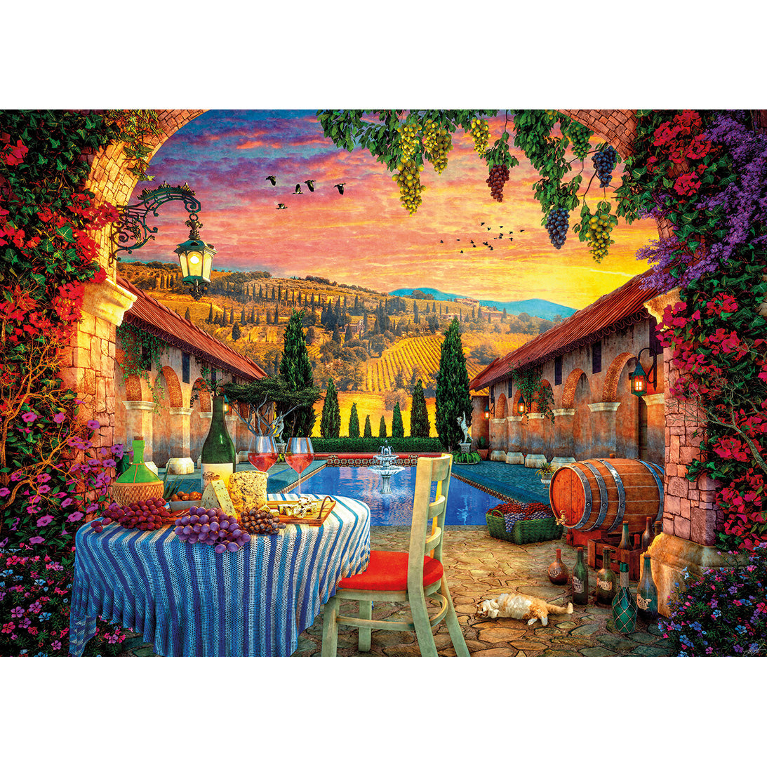 gibsons-tuscany-sunset-puzzle-1000-teile-toskana image 4