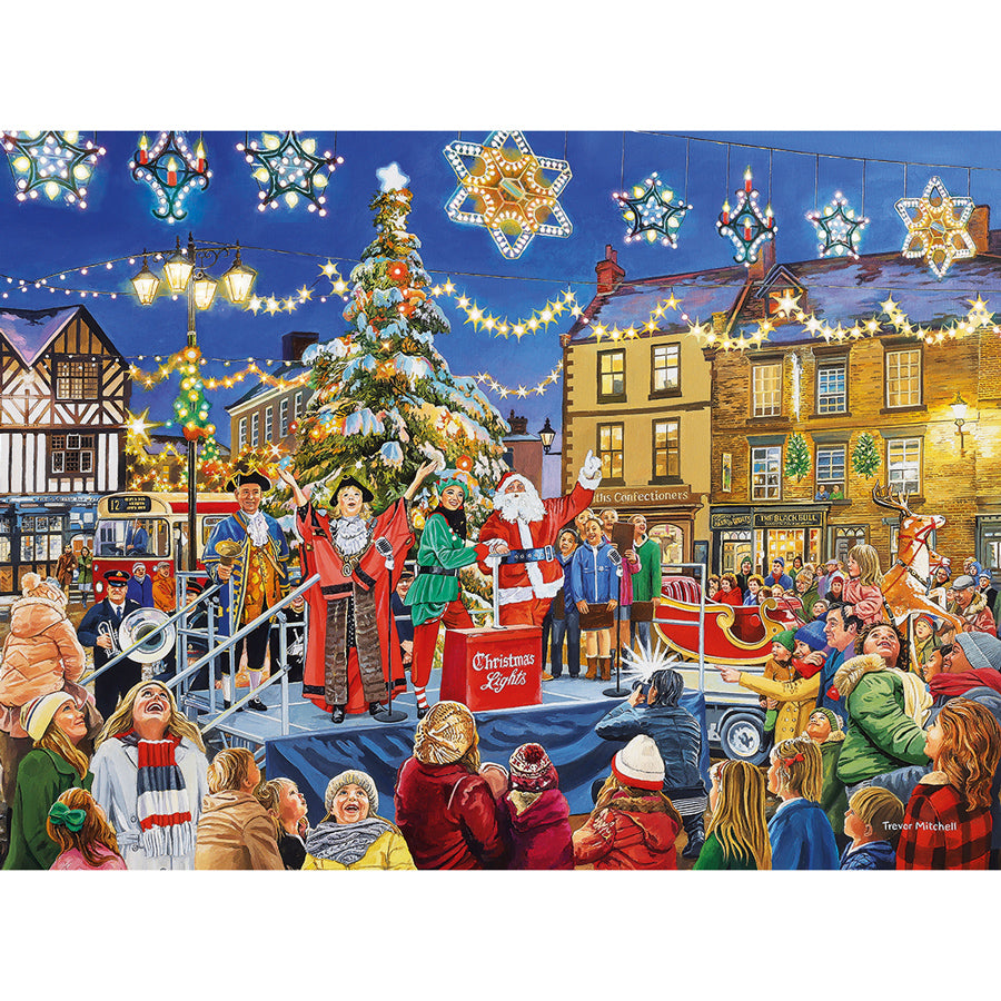 gibsons-christmas-switch-on-1000-teile-weihnachtspuzzle image 7