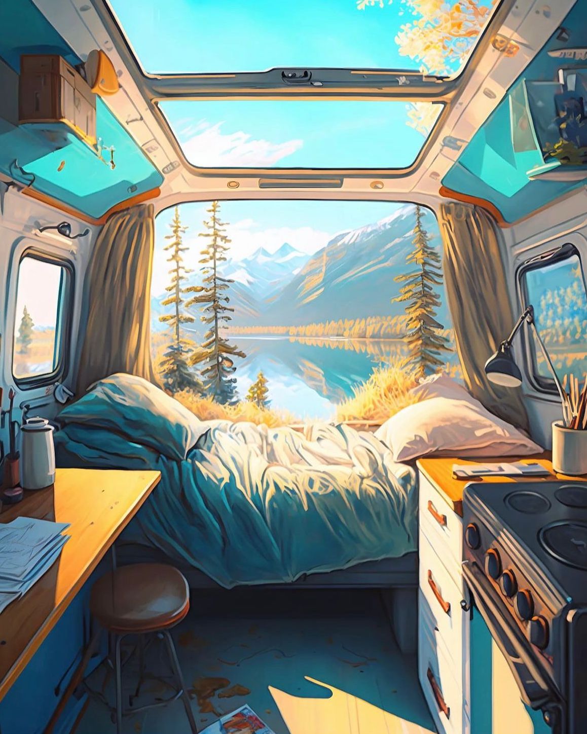 piece-love-van-life-1000-teile-puzzle-radstream-68x49-cm image 3