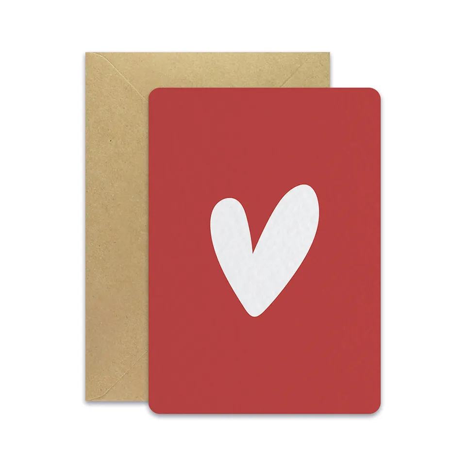 maison-joliette-coeur-rouge-postkarte-a6-mit-kraft-umschlag image 1