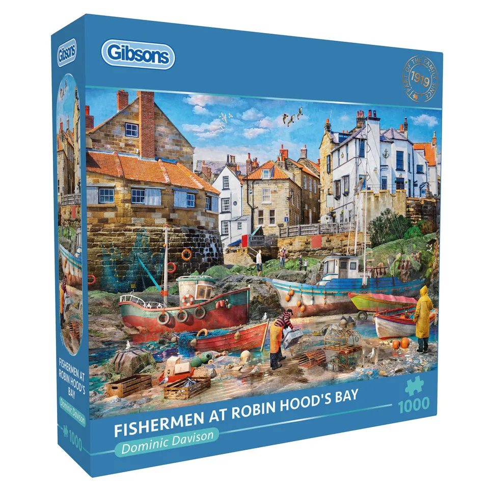 gibsons-fishermen-robin-hoods-bay-puzzle-1000-teile image 1
