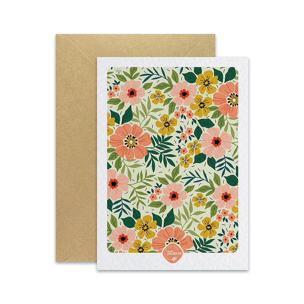 maison-joliette-floraison-postkarte-mit-umschlag-10-5x14-8 image 1