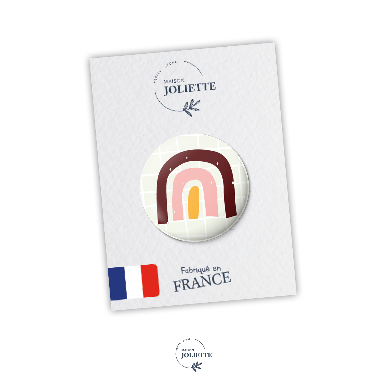 maison-joliette-coup-d-eclat-button-arc-en-ciel-regenbogen-32-mm image 2
