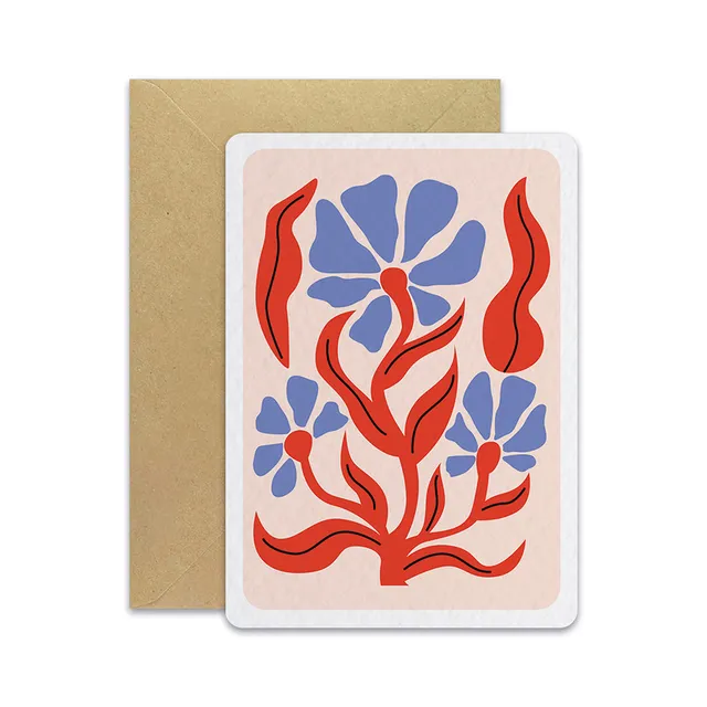 maison-joliette-floral-2-flamboiement-postkarte-a6-rund image 1