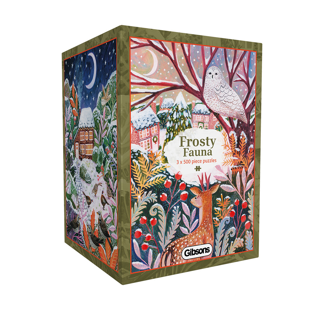 gibsons-frosty-fauna-3x500-teile-puzzle-set-winter image 1