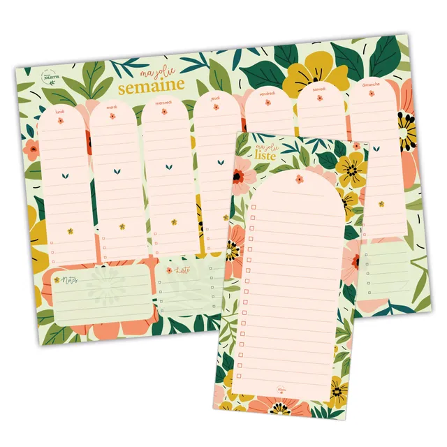 maison-joliette-floraison-papeterie-set-semainier-to-do-block image 1