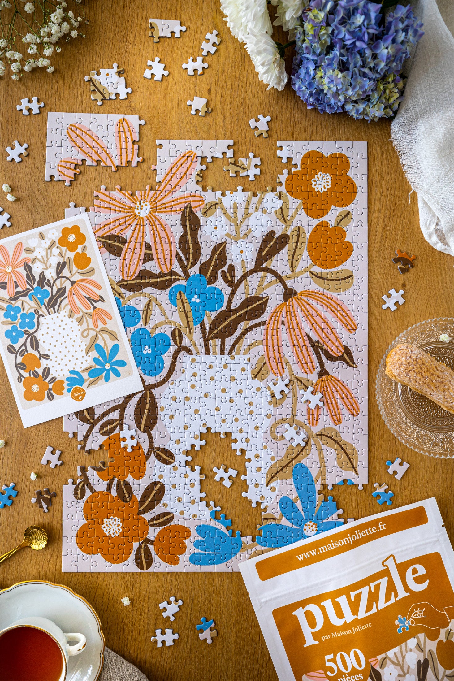 maison-joliette-puzzles-500-teile-myosotis-capucine-blumen image 7