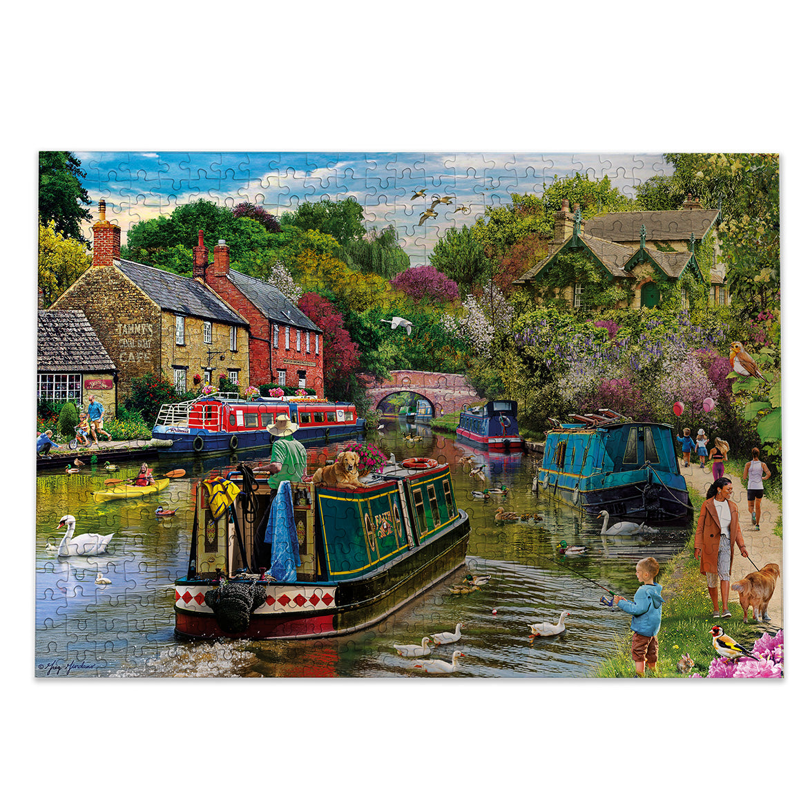 gibsons-river-retreat-puzzle-500-teile-kanalboot image 7