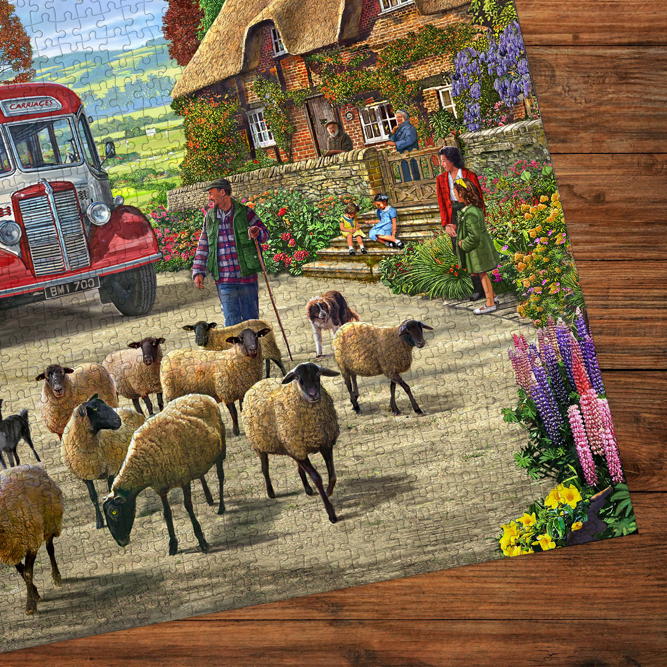 gibsons-touring-the-countryside-puzzle-1000-teile-landleben image 2
