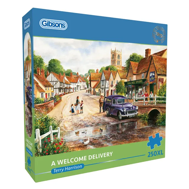 gibsons-a-welcome-delivery-puzzle-250-xl-teile-dorfladen image 1