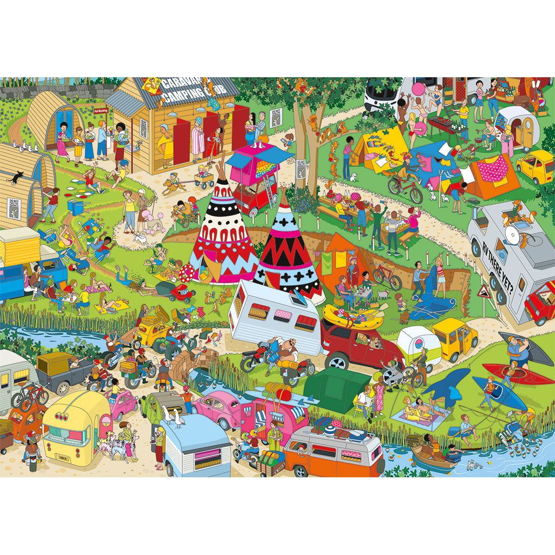 gibsons-jokesaws-campsite-capers-puzzle-1000-teile-lustig image 7