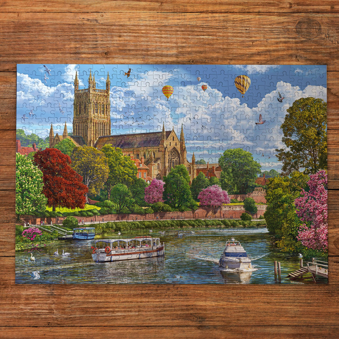 gibsons-worcester-from-the-river-puzzle-500-teile-stadt image 2