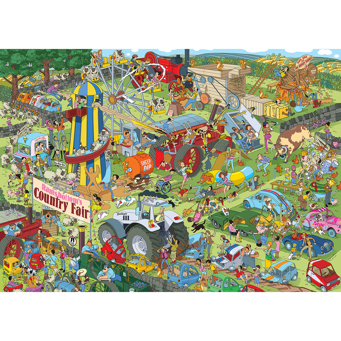 gibsons-country-show-chaos-jokesaw-puzzle-1000-teile image 2