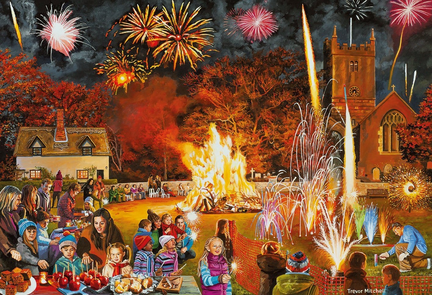 gibsons-village-celebrations-4x500-teile-puzzle-set-dorf image 8