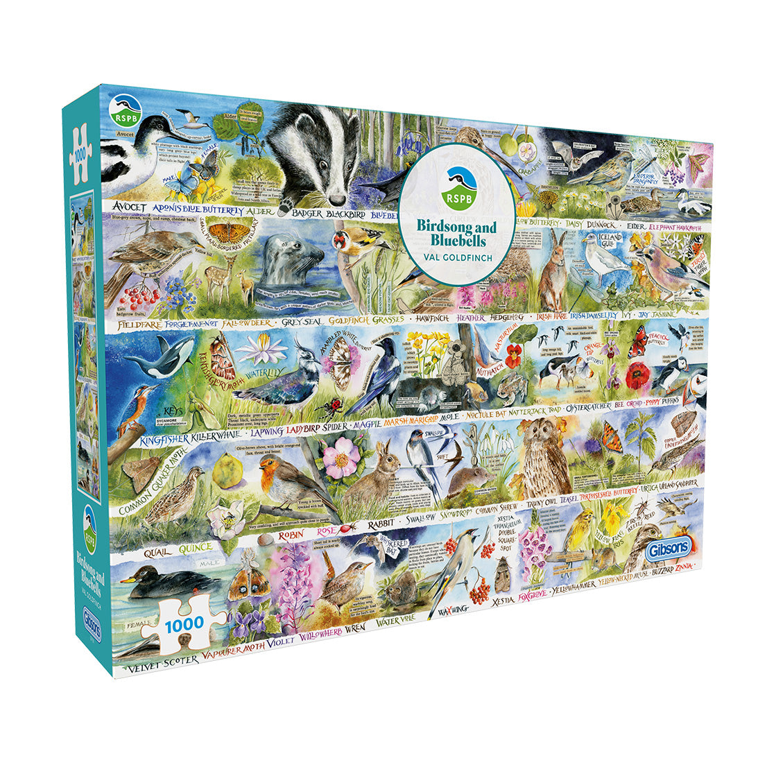gibsons-birdsong-bluebells-puzzle-1000-teile-v-gel image 1