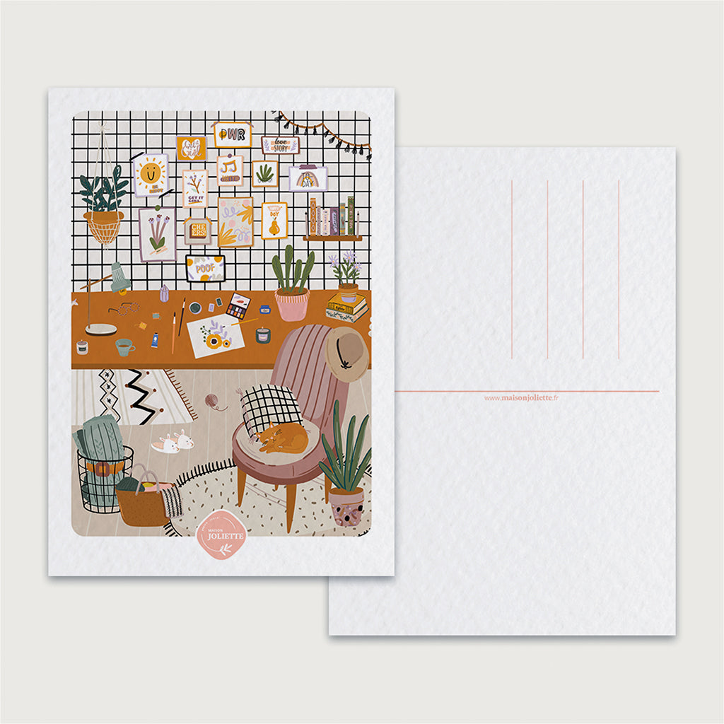 maison-joliette-cartes-l-atelier-postkarte-a6-mit-kraft-umschlag image 5