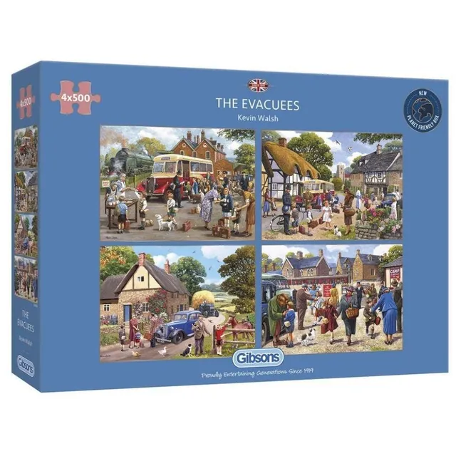 gibsons-the-evacuees-puzzle-4x500-teile-nostalgie image 1