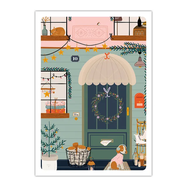 maison-joliette-porte-bonheur-poster-a4-gl-cksbringer-print image 1