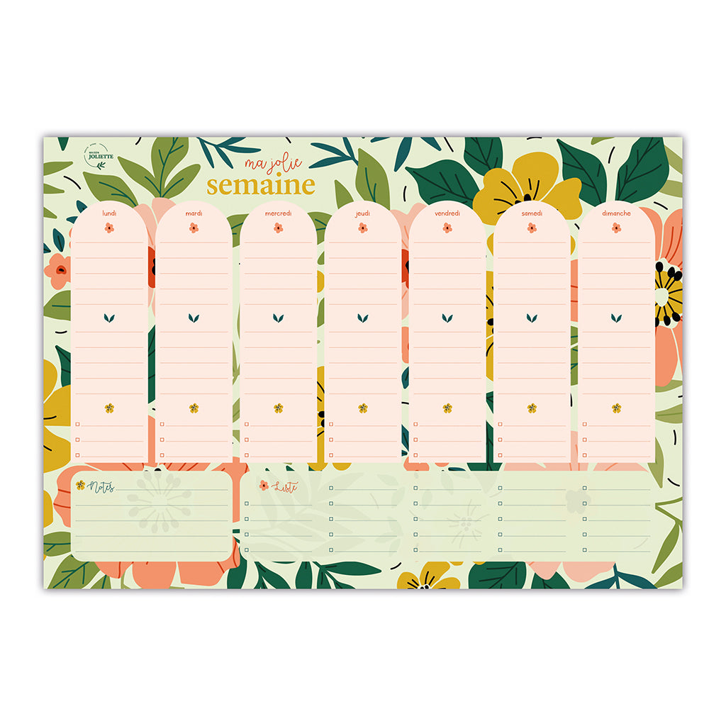 maison-joliette-floraison-wochenplaner-a4-50-blatt-quer image 1